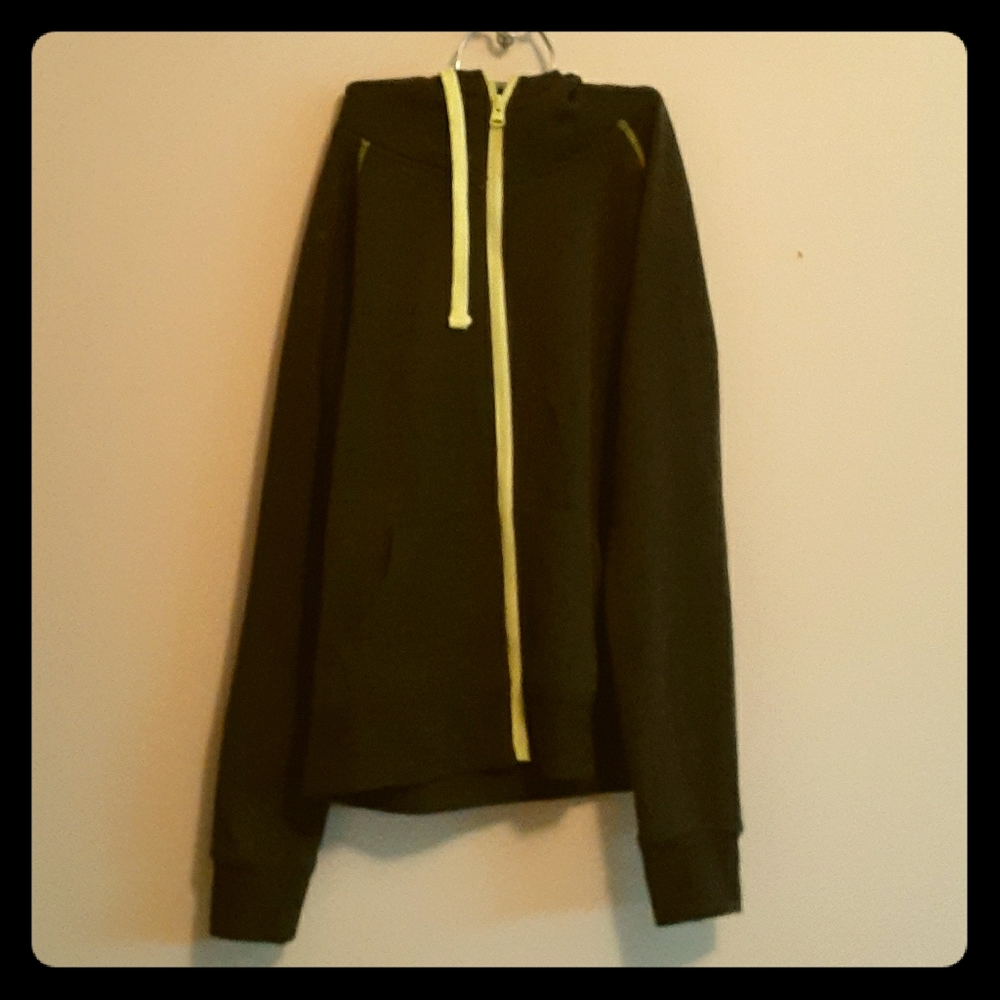 Hooded zip up sweater